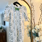 HD Xmas 25 • girls green tree print ruffle romper