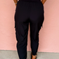 Black Cargo Joggers RTS