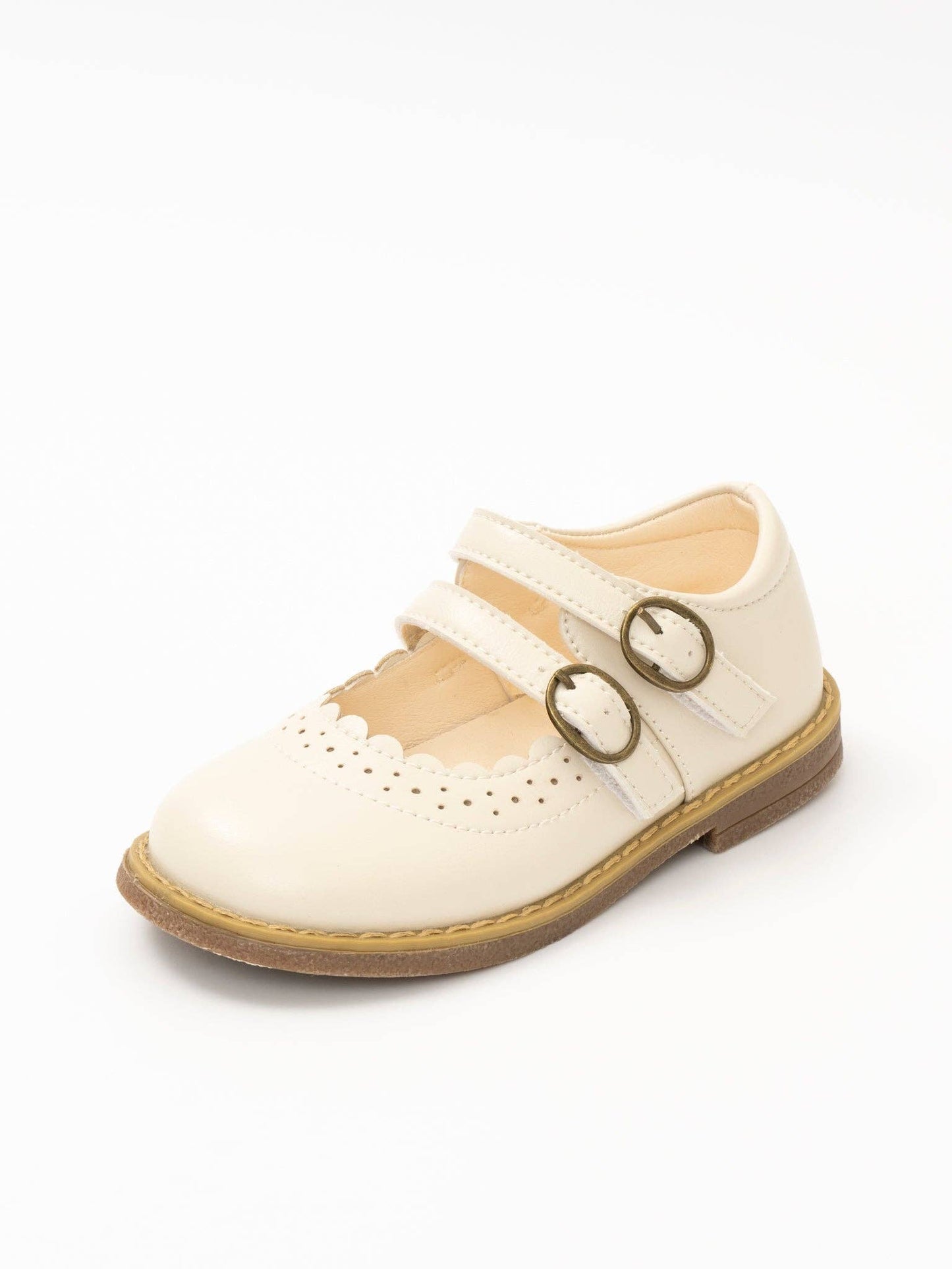 Double Buckle Mary Jane Hard Sole Shoes