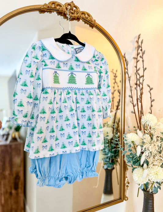TS25 • Xmas Tree Smock Bloomer