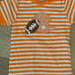 Three Sisters • orange football boys romper