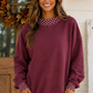 Polka Dot Trim Sweatshirt RTS