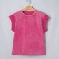 Mineral Wash Lace Detail Top RTS