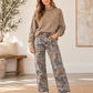 Camo Pattern Casual Jeans