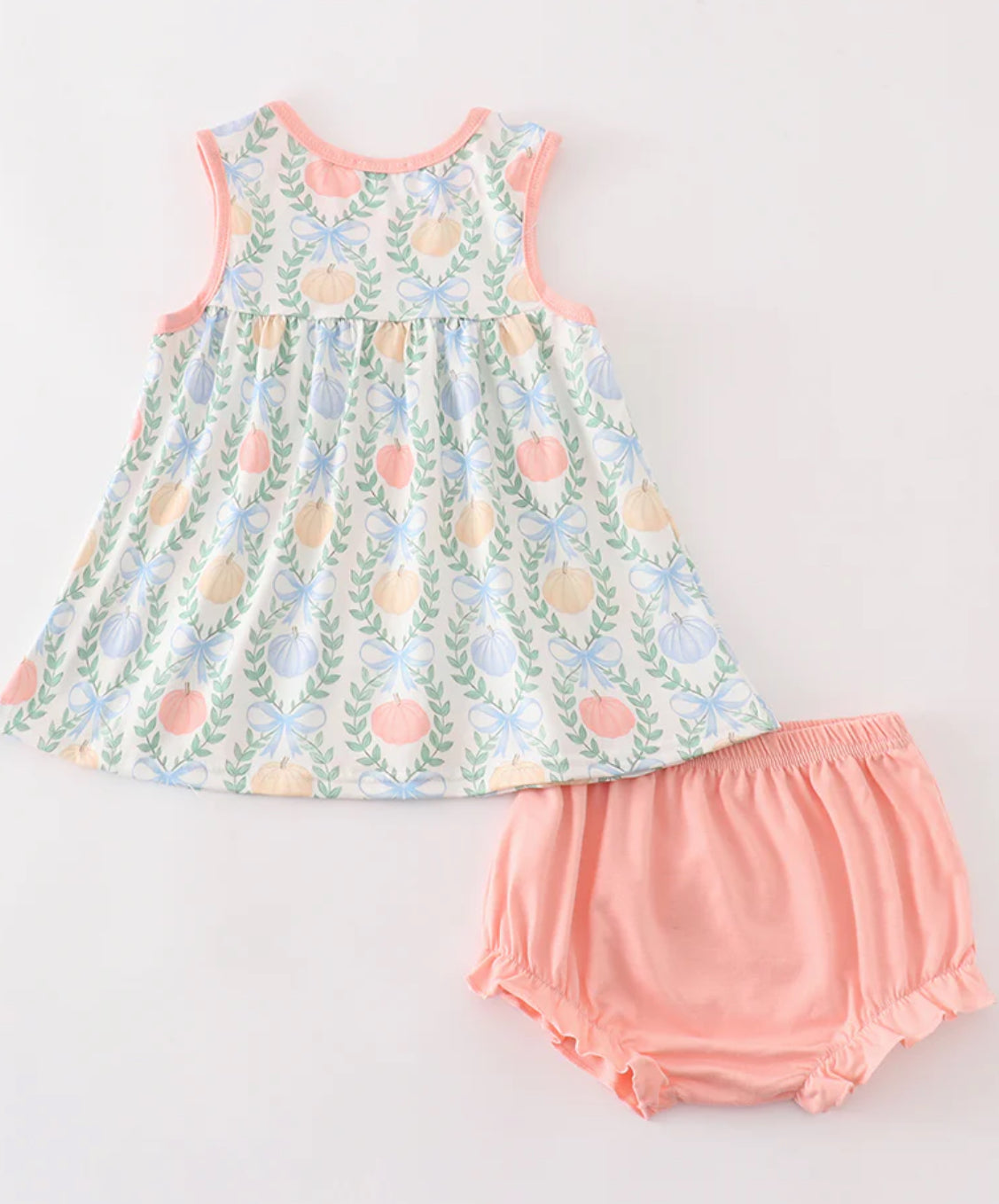 Fall 2025 • girls Grandmillenial pumpkin bloomer set