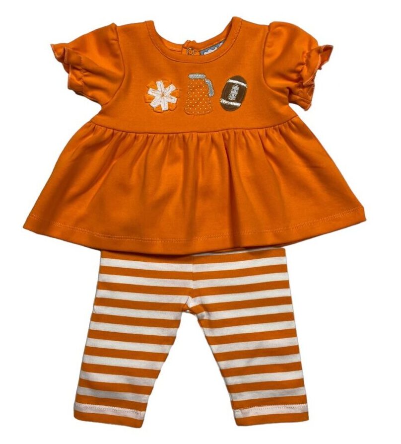 Three Sisters • girls orange football set