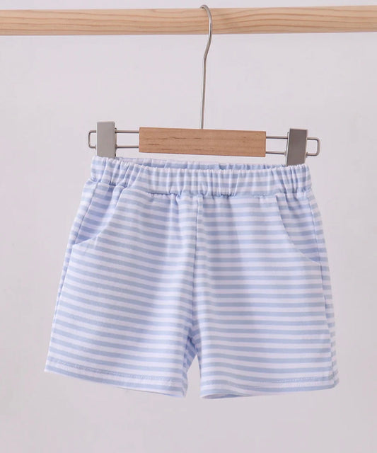 HD26 • boys light blue stripe short