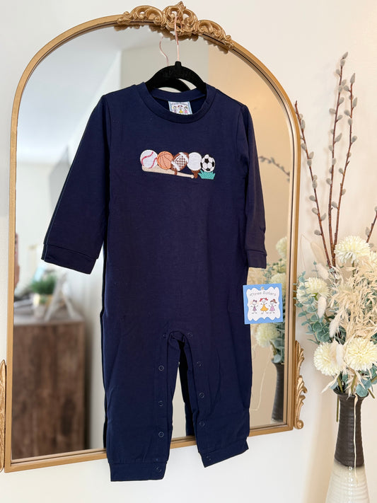 TS25 • sports appliqué romper