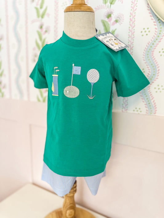 TS • boys golf short set