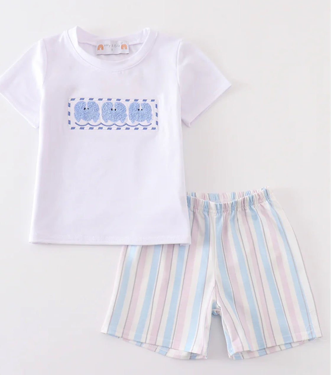 Boys French knot crab set