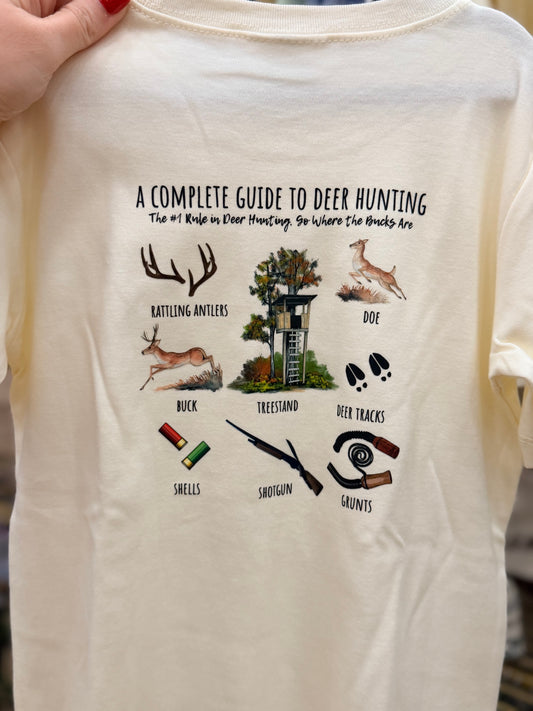“A Complete Guide to Deer Hunting” Boys T-Shirt