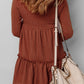 Chestnut Ribbed Dress July.
