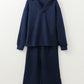 Blue Textured V Neck Set LT