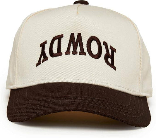 Kids/Baby 2-Tone Cap: Rowdy Upside Down - Brown/Beige