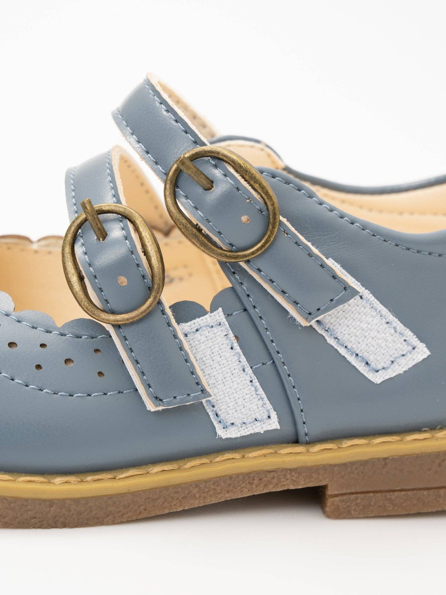 Double Buckle Mary Jane Hard Sole Shoes