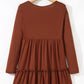 Chestnut Ribbed Dress July.