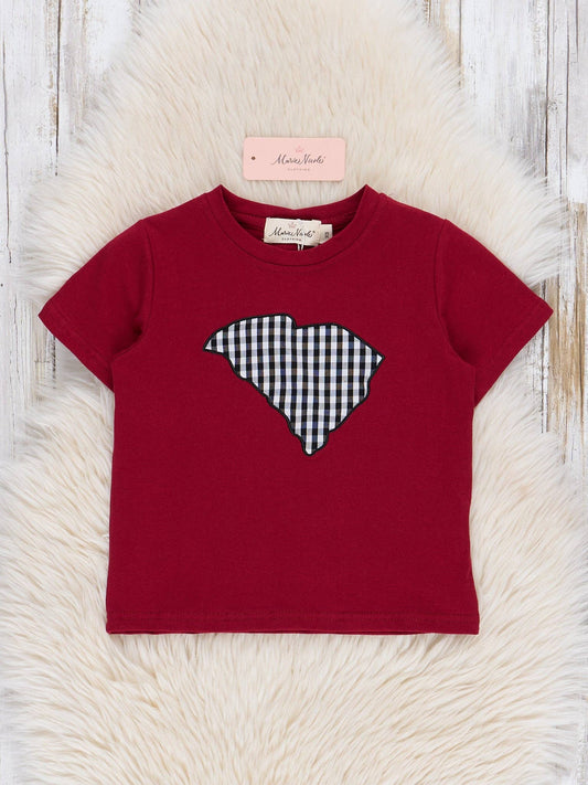 South Carolina Embroidered Gingham Shirt
