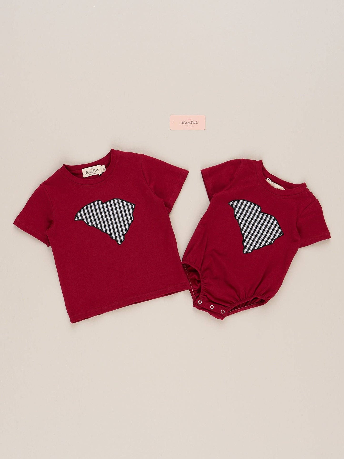 South Carolina Embroidered Gingham Shirt