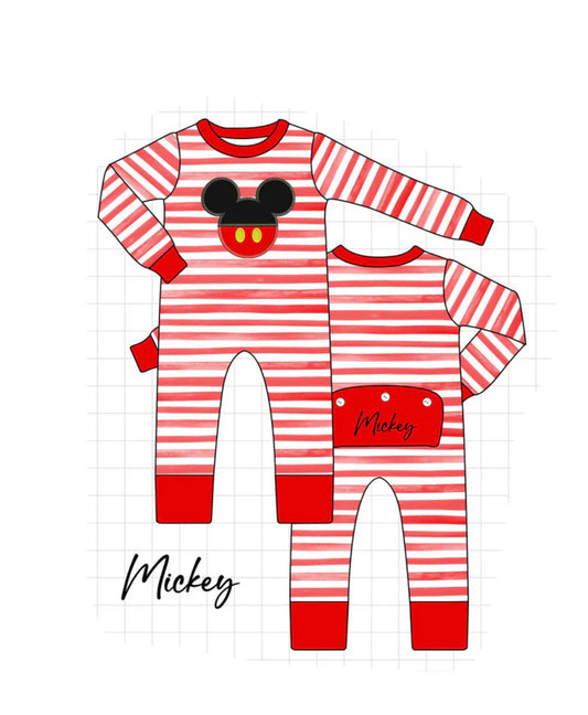 PRE-ORDER CHARACTERS • Boys Mickey butt flap romper