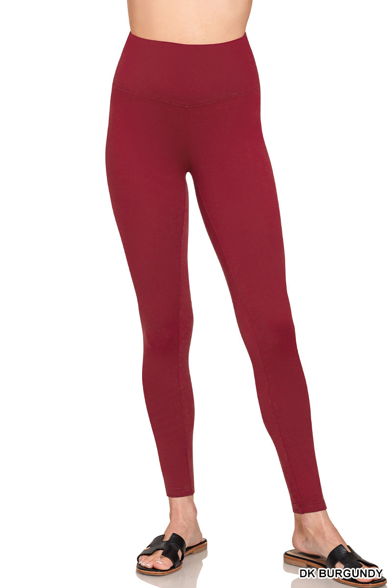 Brushed Microfiber Zenana Waistband Leggings RTS