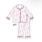 Christmas • pink Watercolor nutcracker girls pajama set