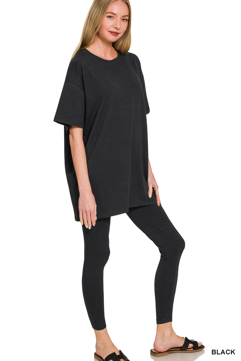 Cotton Round Neck Zenana Set *Multiple Colors* RTS