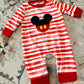 Boys Mickey butt flap romper