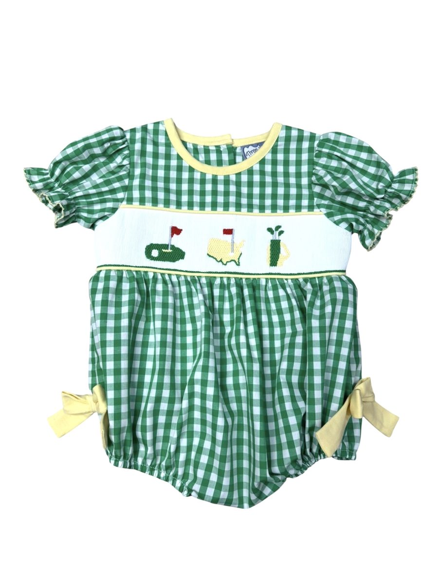 TS26 • girls smocked masters bubble