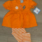 Three Sisters • girls orange football set