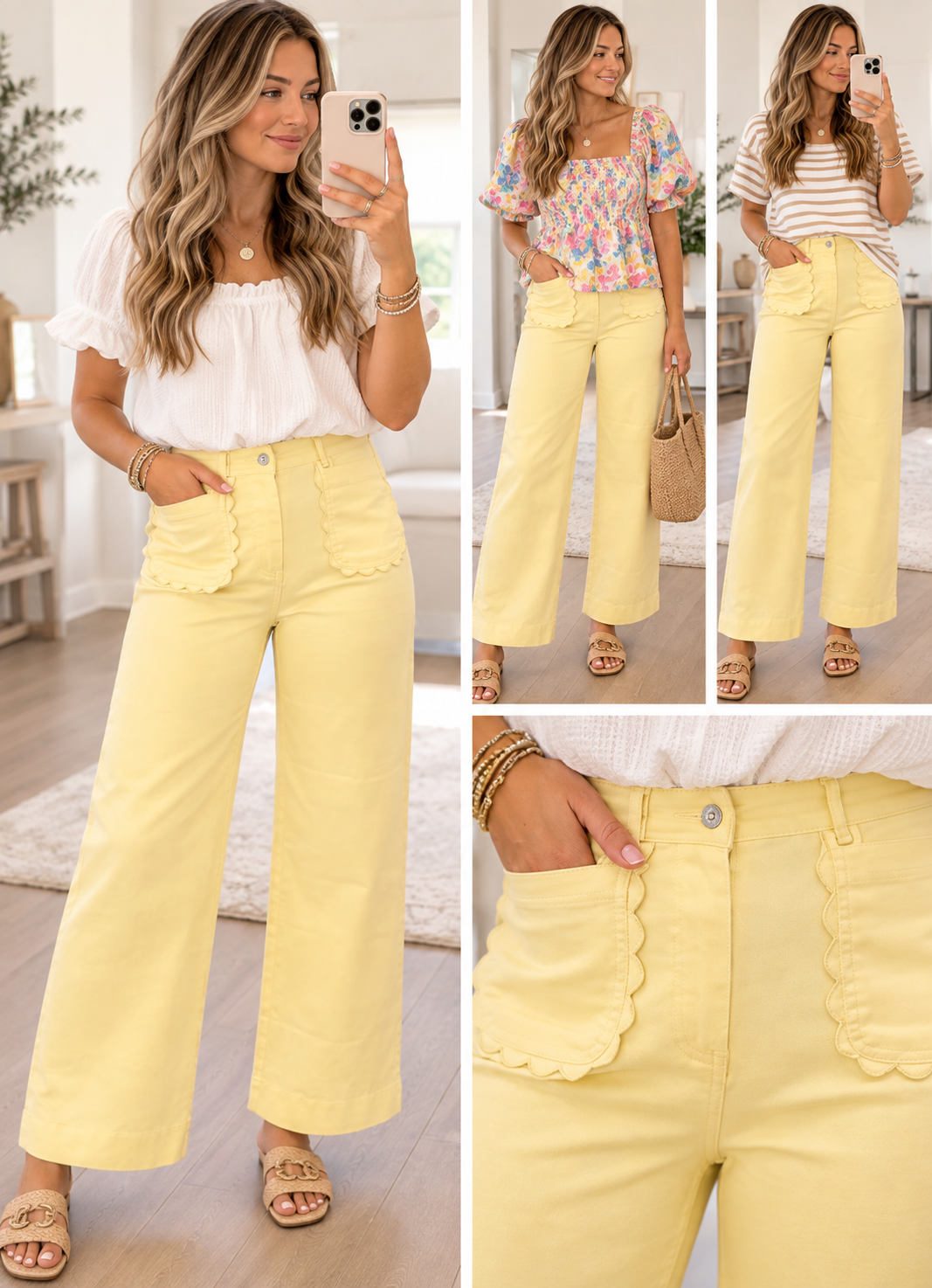 Scalloped-Patch Jeans RTS