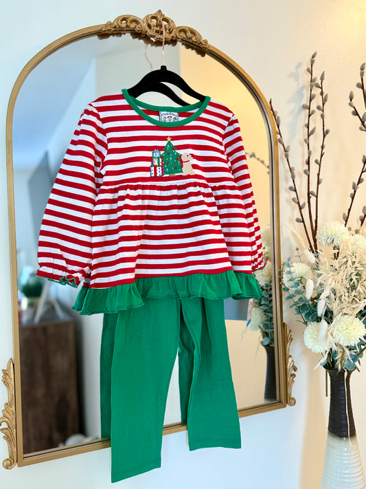 TS25 • Girls Xmas morning pant set