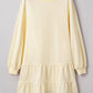 Beige Double Ruffle Dress LT