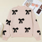 Pearl Bow Sweater *TWO COLORS* LT