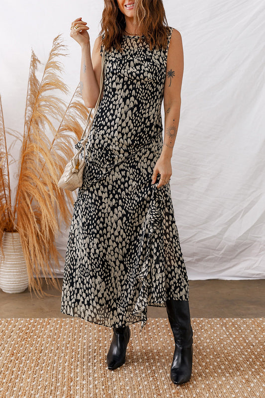 Black Printed Maxi Dress January.