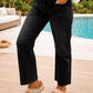 Frayed Cropped Straight Jeans RTS