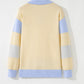 Blue Stripe Polo Sweater LT