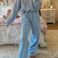 Blue Floral Patchwork Lounge Set LT