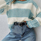 Two Tone Loose Sweater RTS