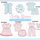 PO101 Blue&pink goose bamboo collection