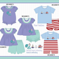 PO101 Blue&purple mermaid sequin embroidery collection