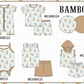 PO101 Blue easter bunny egg print bamboo collection