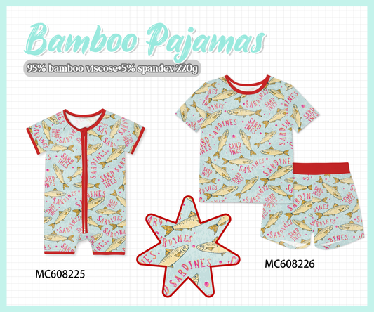 PO101 Blue fish bamboo collection