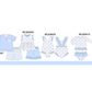 PO101 Blue floral bow plaid ruffle collection 2