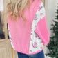 Pink Colorblock Polo Top LT