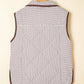 Stripe Snap Button Vest *TWO COLORS*  LT