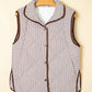 Stripe Snap Button Vest *TWO COLORS*  LT