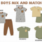 PO101 Brown&sage carrot embroidery collection