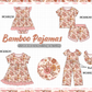 PO101 Brown floral butterfly bamboo collection