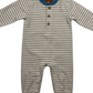 Millie Jay • boys tan and blue Easton romper