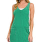 Acid-Washed Overall Mini Dress Zenana RTS